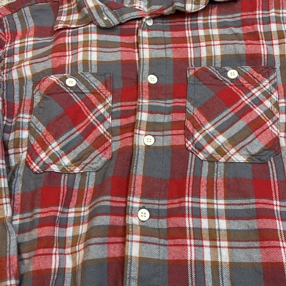 Wonder Nation Long sleeve warm button down collar polo shirt XL (14-16) Husky - Picture 2 of 4